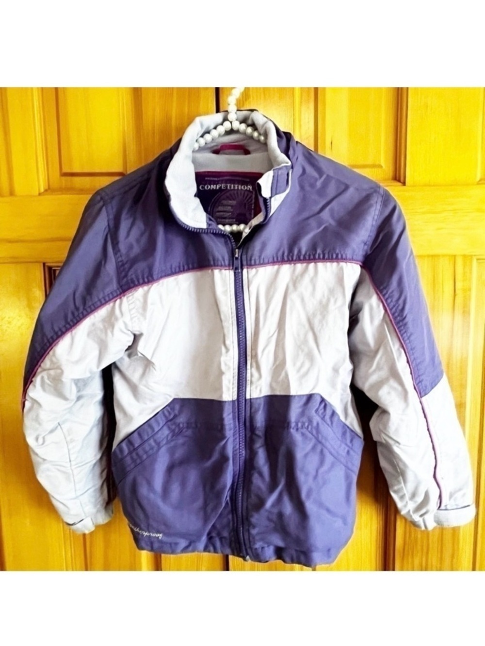 Weatherproof Little Girl Purple Pink Jacket Sz 6X Competition Winter Snow Ski